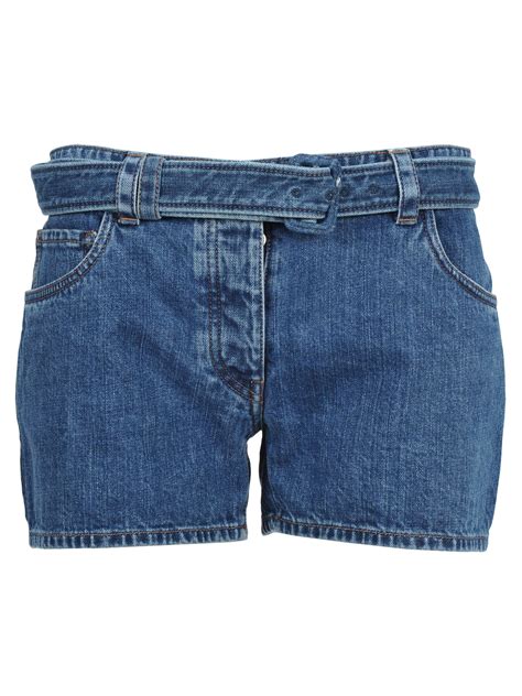 prada blue shorts|Prada ladies shorts.